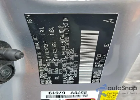 2014 Toyota Sienna Xle z USA, uszkodzony, nr VIN 5TDYK3DC4ES507118